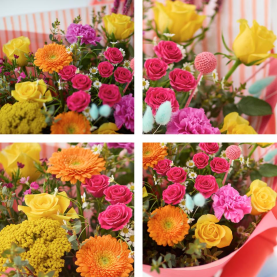 Luxury Summer Trending Bouquet with Yellow Roses