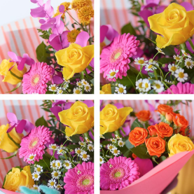 Summer Trending Bouquet with Yellow Roses