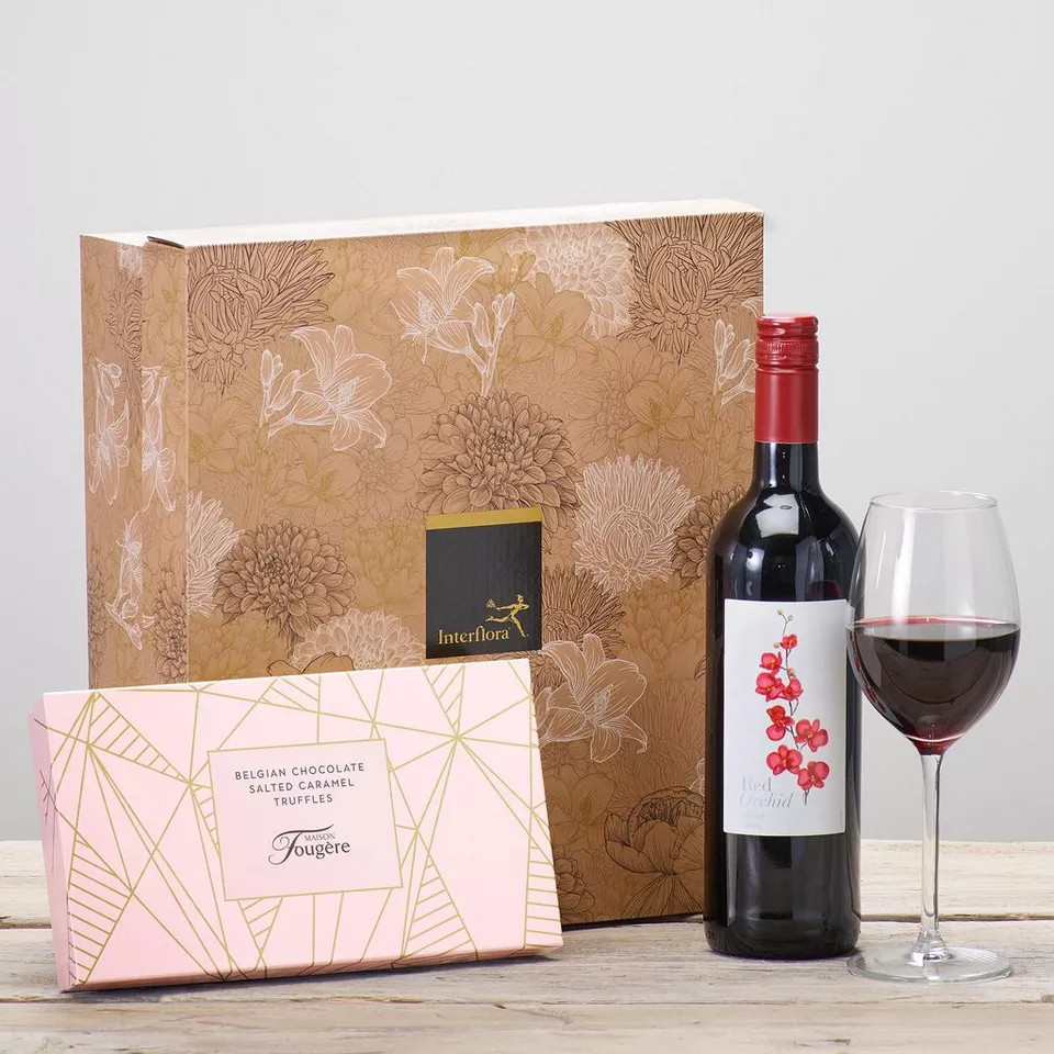 Red Wine & Salted Caramel Truffles Gift Set